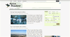 Desktop Screenshot of africawanderer.com