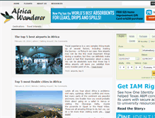 Tablet Screenshot of africawanderer.com